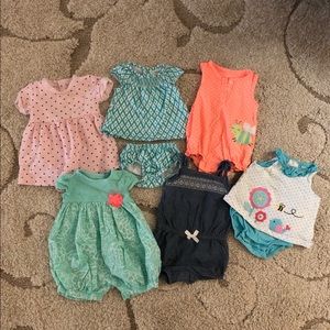 Baby girl 6 month outfits. Perfect for summer!
